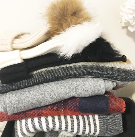 wool scarves and hats at wish.list boutique