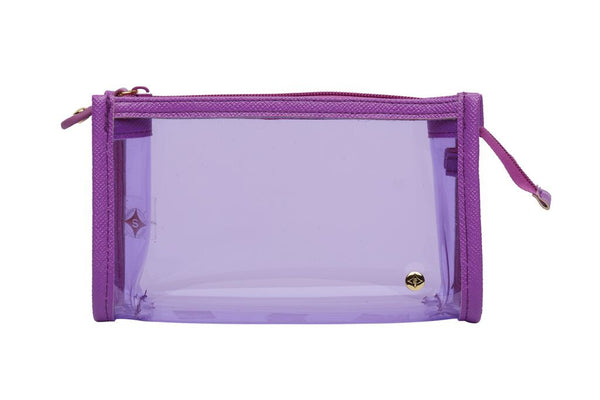 Small Zip Cosmetic Case - Miami Purple