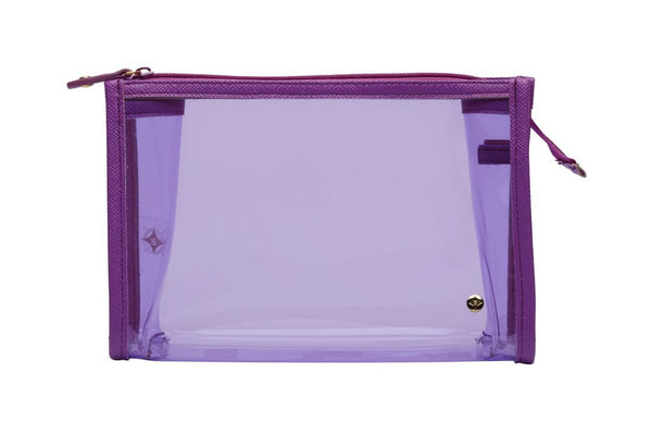 Medium Zip Cosmetic Case - Miami Purple