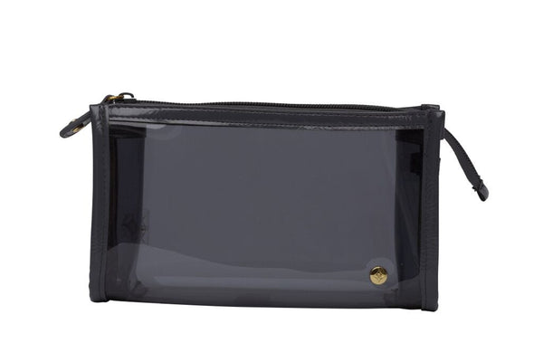 Small Zip Cosmetic Case - Miami Charcoal