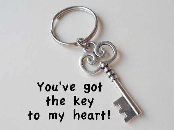 JewelryEveryday Key & Love Lock Keychain - You've Got The Key To My Heart