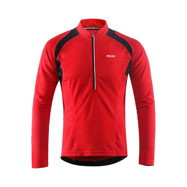arsuxeo men's long sleeve cycling jacket