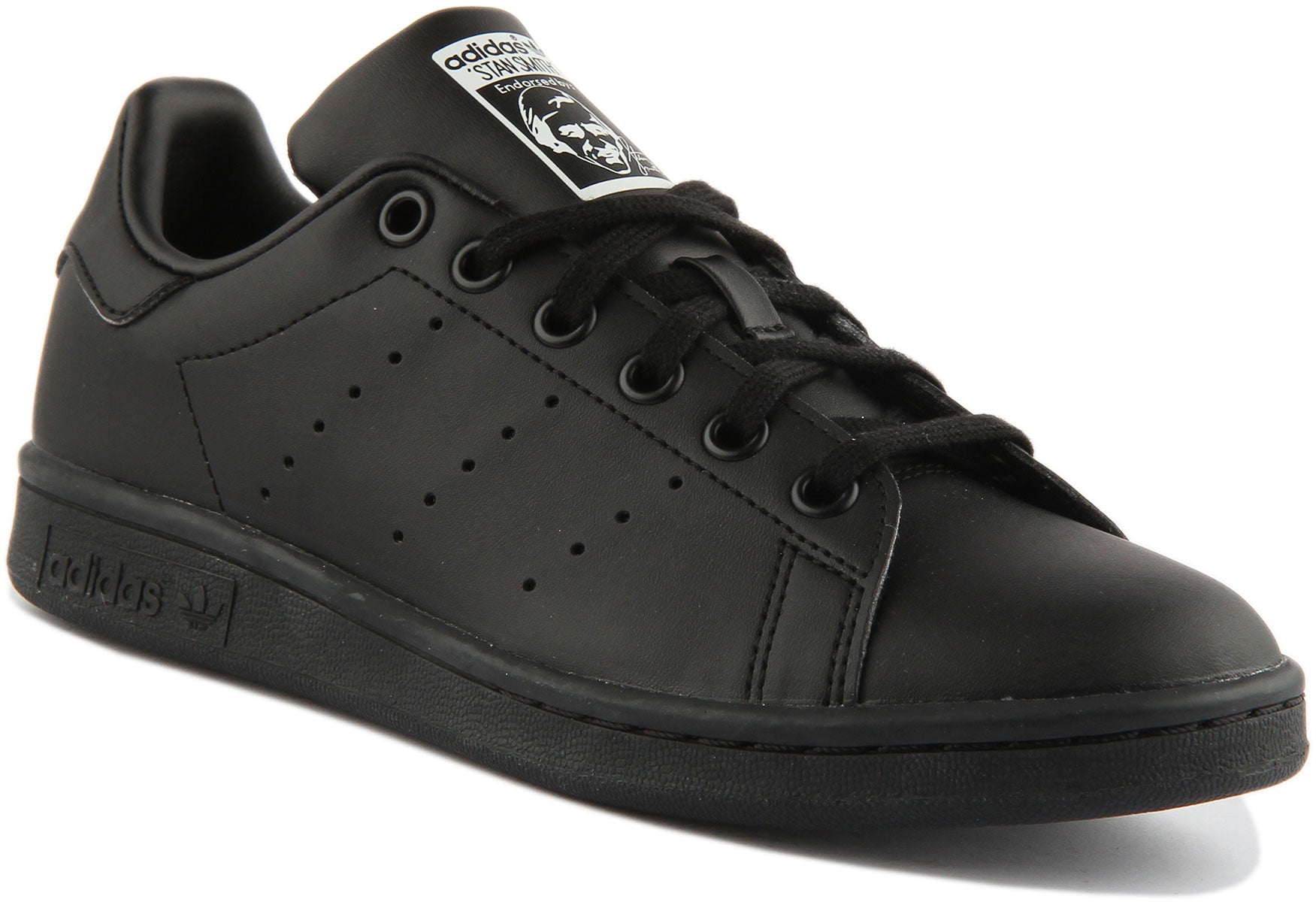 Dependiente Necesario Derribar Adidas Stan Smith J In Black For Youth | Lace up Trainers – 4feetshoes