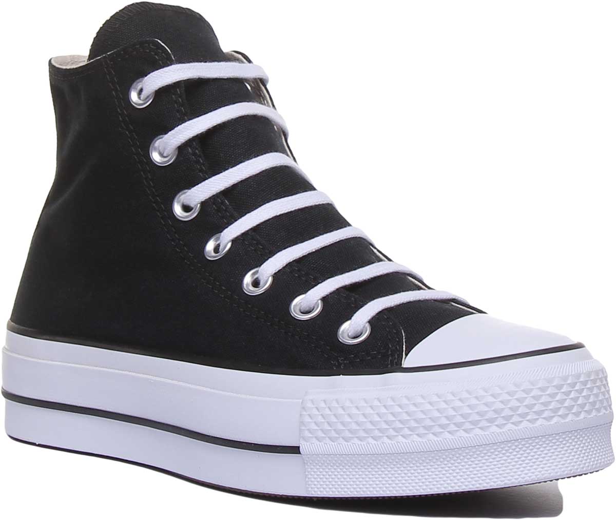 Anual novia Huérfano Converse 560845C CT All Star Hi Platform Trainer In Black White For Wo –  4feetshoes