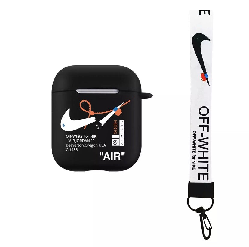 airpods case nike x off white