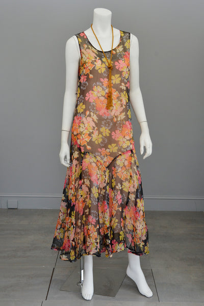 1920s floral dress