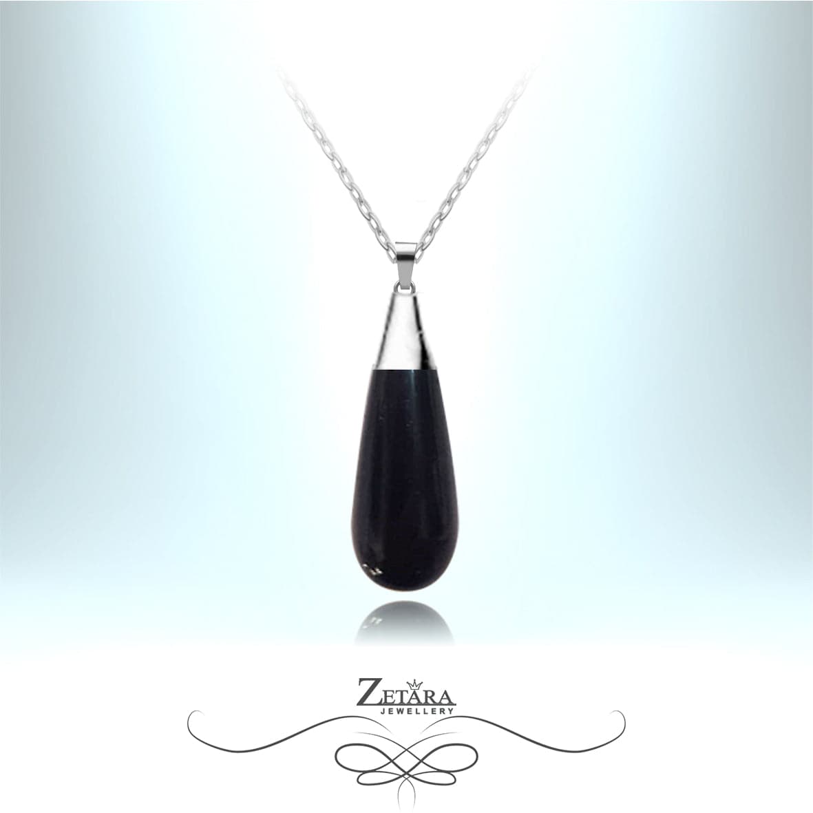 natural obsidian necklace