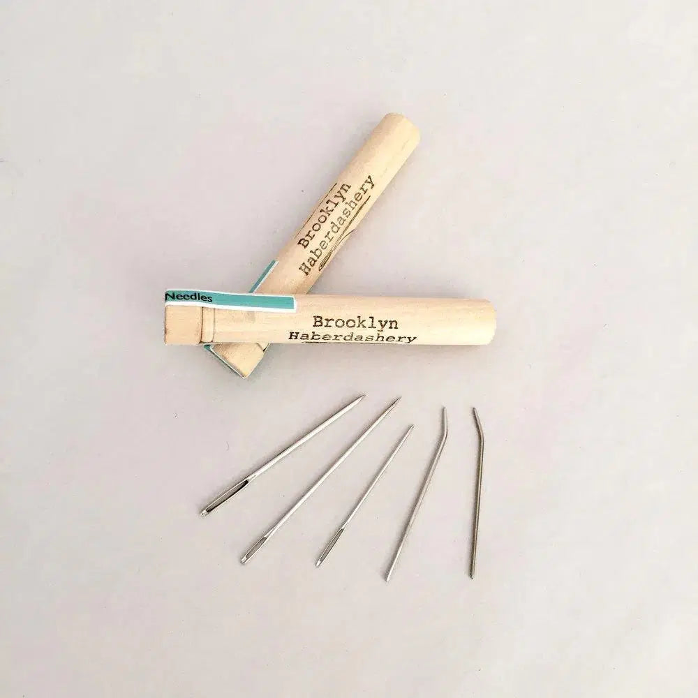 Brooklyn Haberdashery-5 Knitter's Darning Needles-knitting notion-gather here online