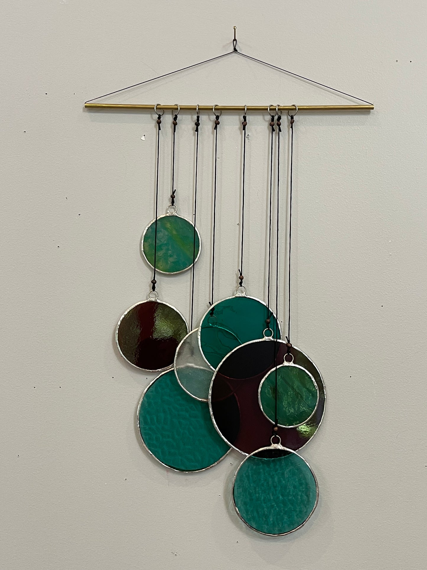 Sun catcher: green bubbles