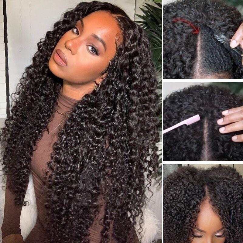 Curly Wave Upgraded V Part Wig No Leave Out U Part Wig Human Hair – Cheetah  Beauty