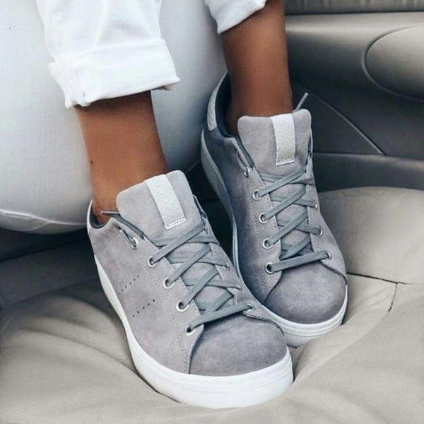 slide hollow out round toe sneakers