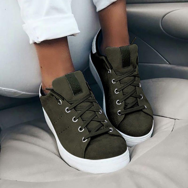 slide hollow out round toe sneaker