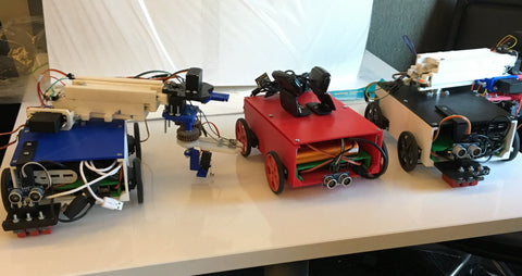 3D Printed Three-Robot System