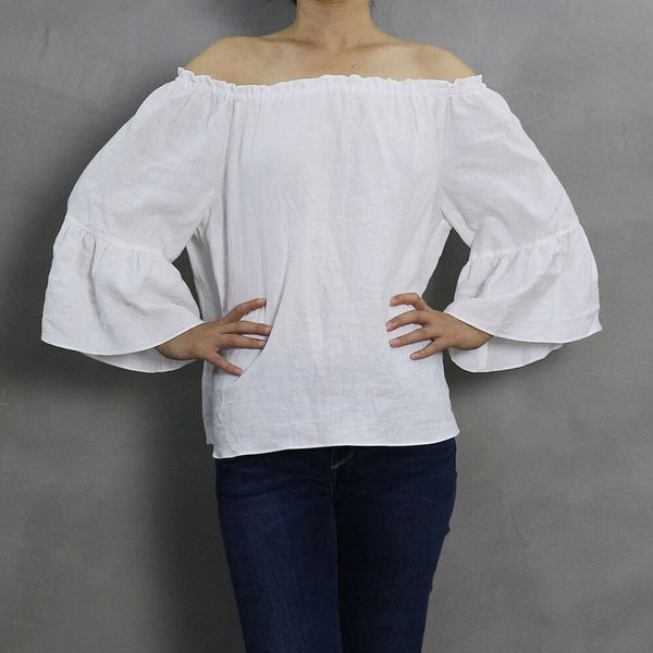 Off the Shoulder top  - Linenshed