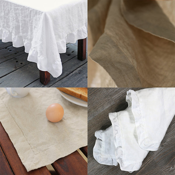 Linen Tablecloth, Napkins and placemats