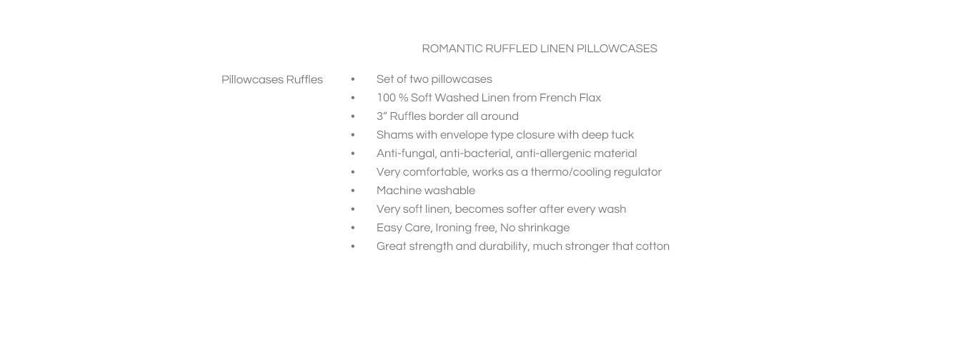 Features Pillowcases-ruffles-romantic
