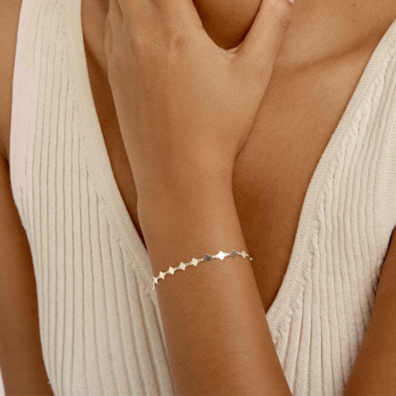 Pulsera RHOMBUS plata – Que Me Quieres