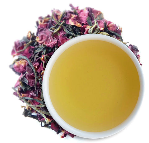 organic rose green tea