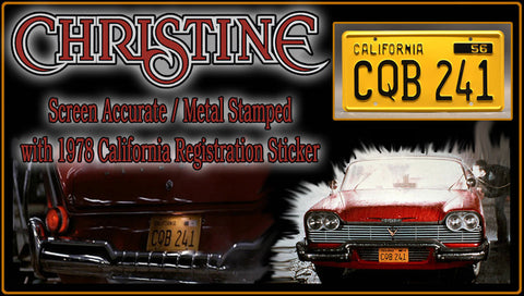 Christine License Plate