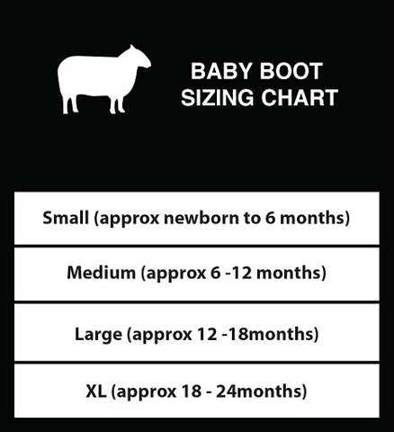 ugg baby shoe size chart