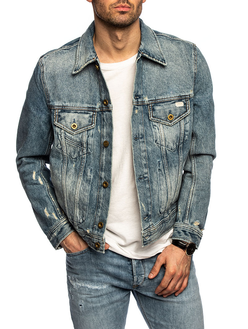 D.BRAY DENIM JACKET IN BLUE DENIM