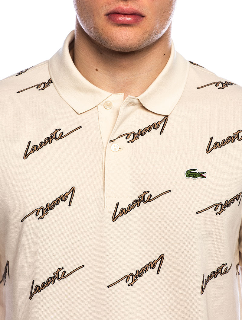 LACOSTE LIVE POLO IN CREAM