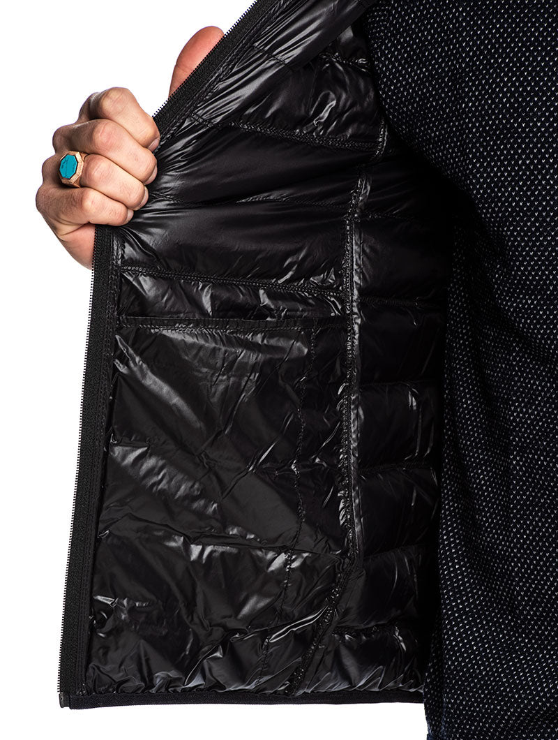 EA7 DOWN VEST IN BLACK