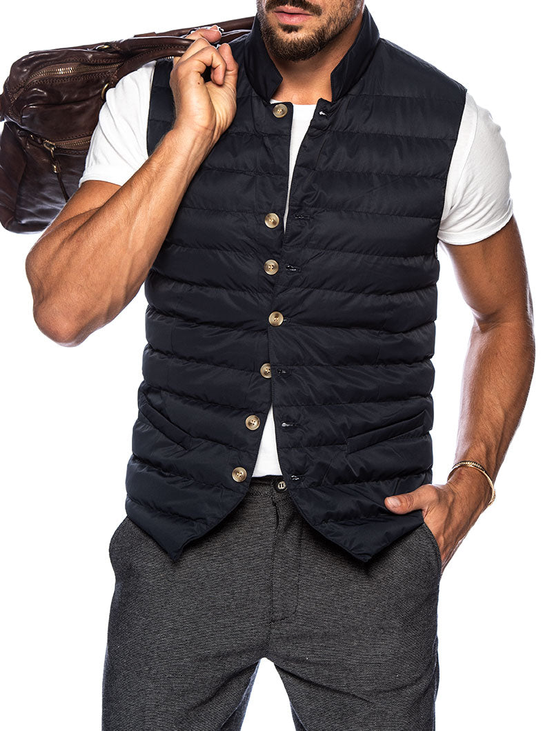 LEWIS VEST IN DARK BLUE