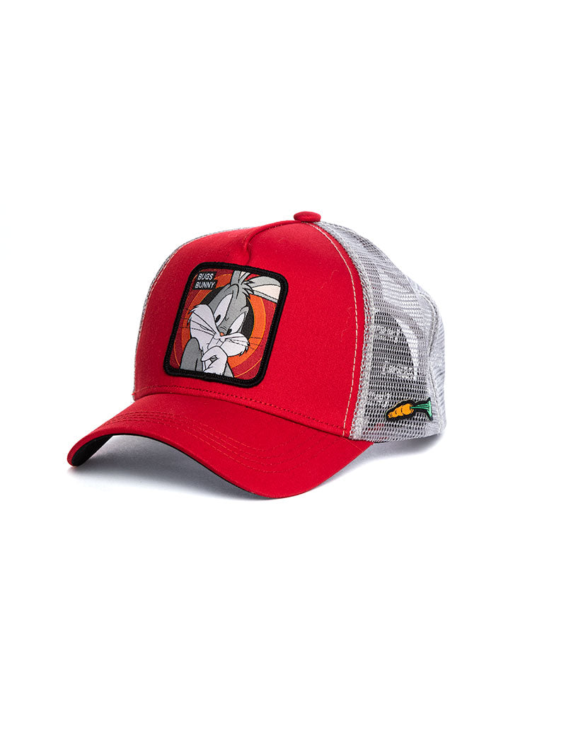 BUGS BUNNY CAP IN RED AND SILVER