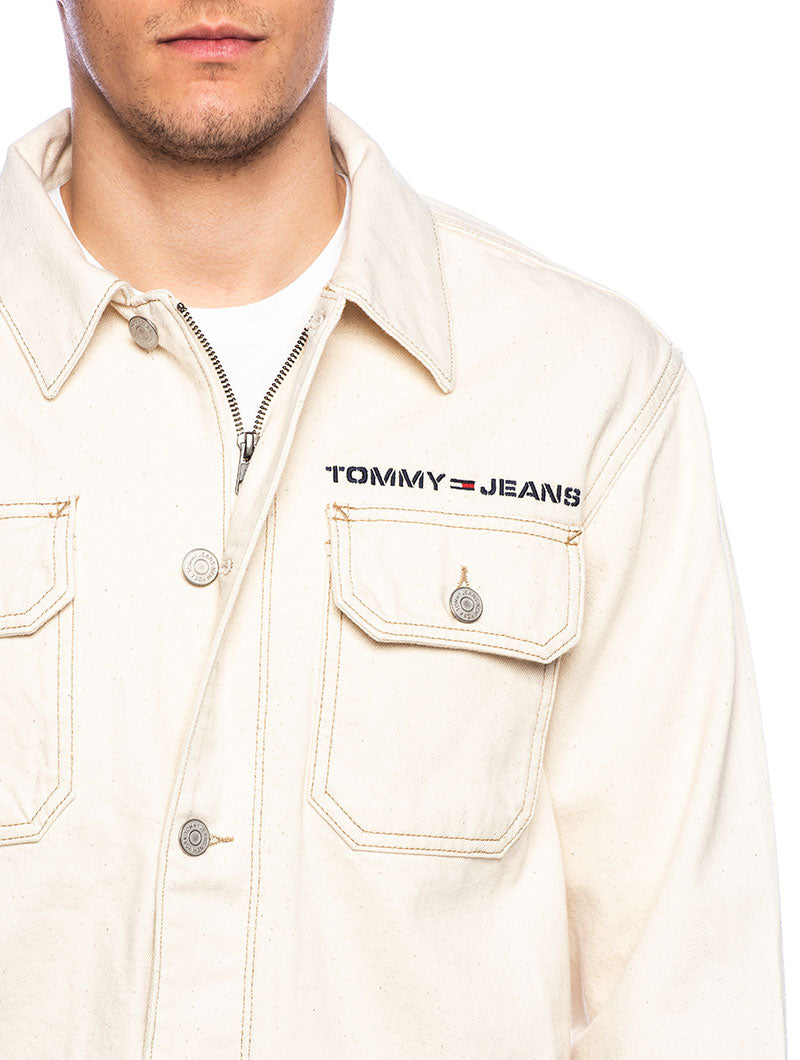 OVERSIZE WORKWEAR JACKET WRKEC IN ECRU