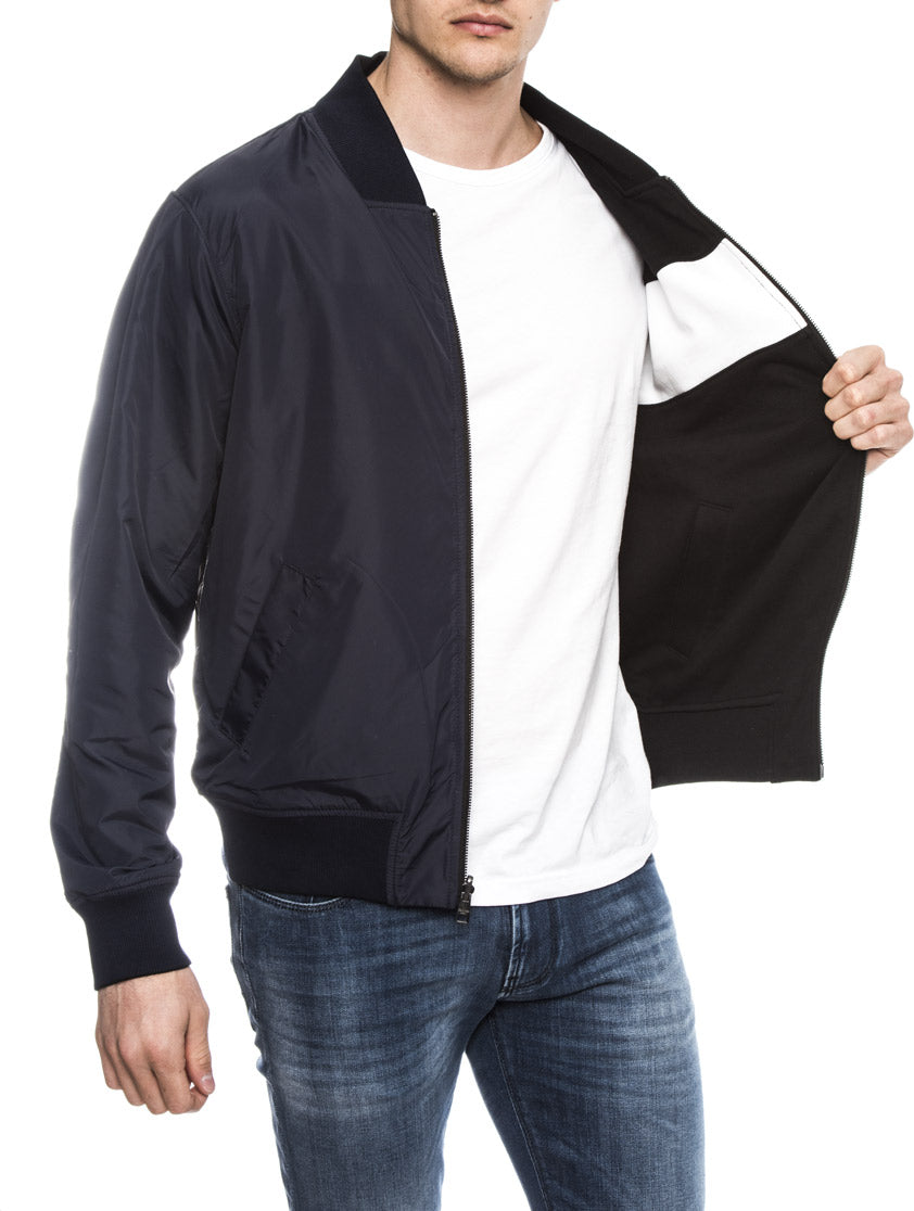 HARSOS REGULAR REVERSIBLE SWEATSHIRT IN BLACK