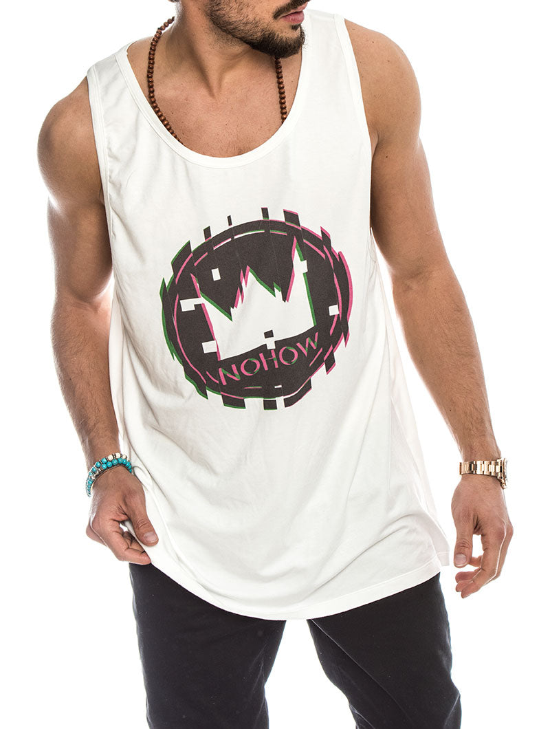 NOHOW LOGO TANK IN WHITE