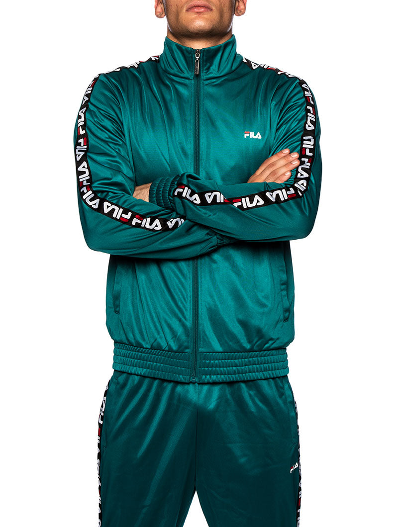 MEN TAPE TYRACK JACKET IN GREEN