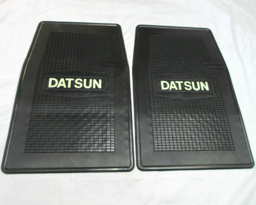 Nissan DATSUN 240Z 1970-1978 black tailored car mats D24 COLOURED BINDING