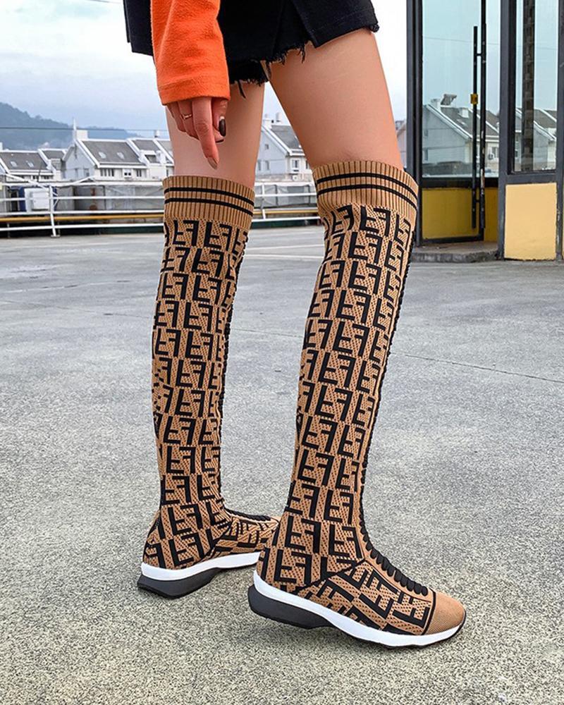 womens knee high sneakers