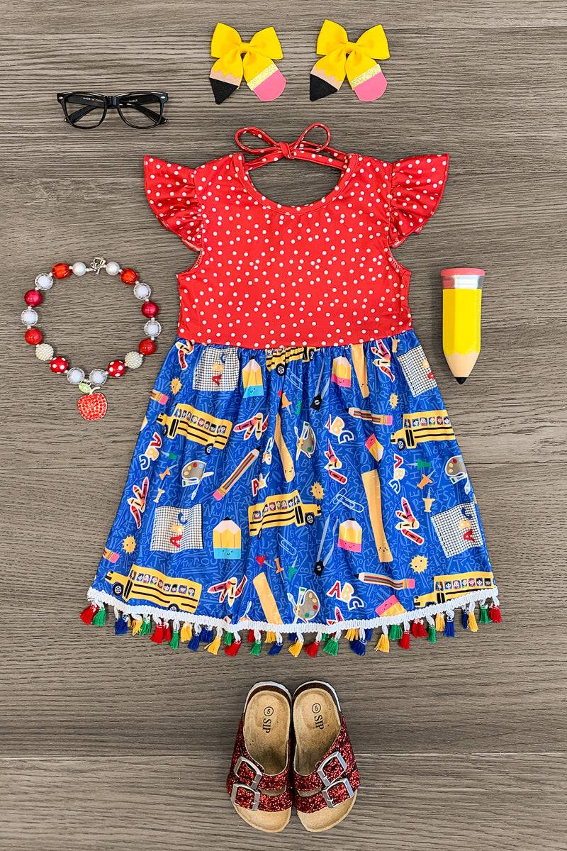 polka dots dress material