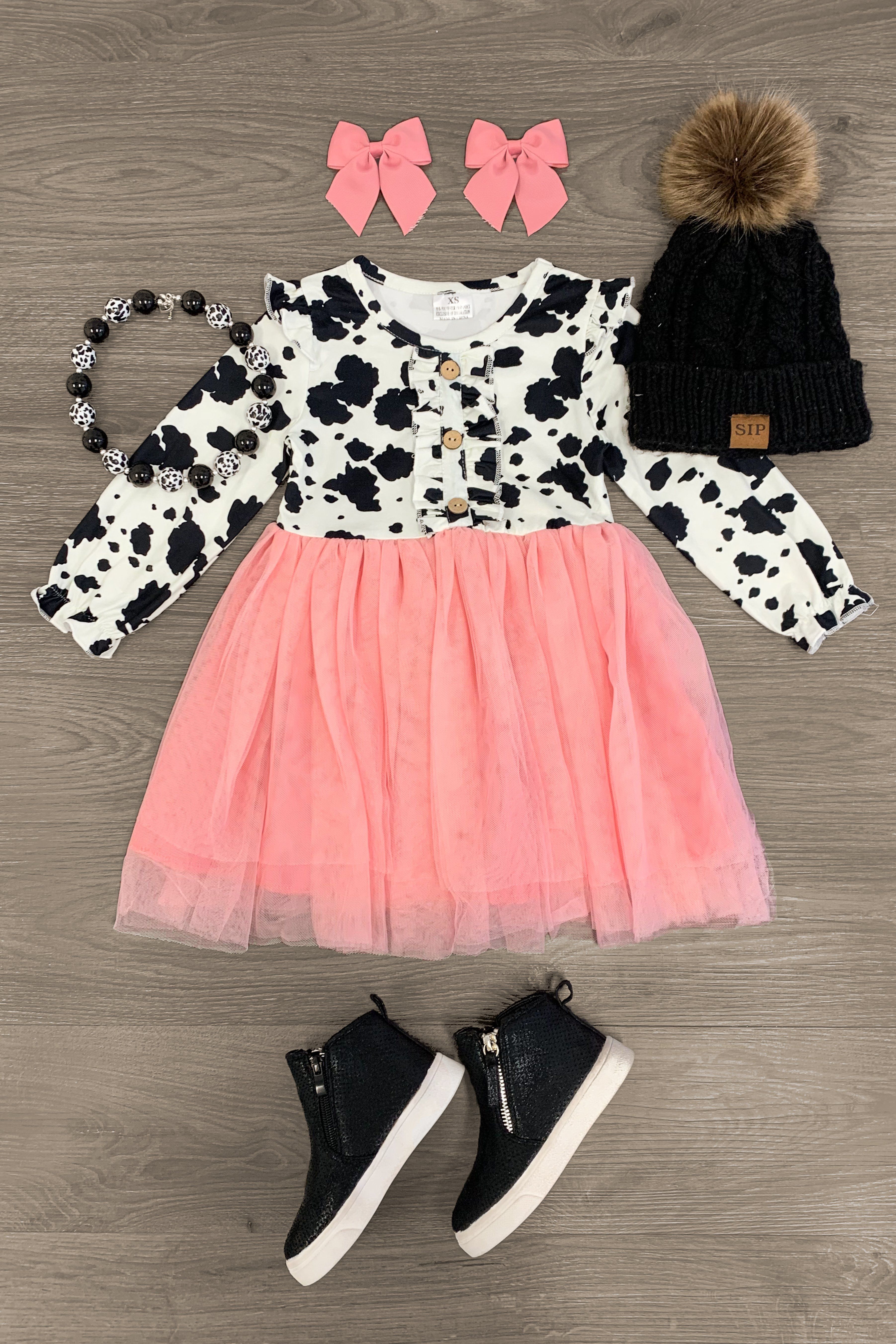 cow print tutu skirt