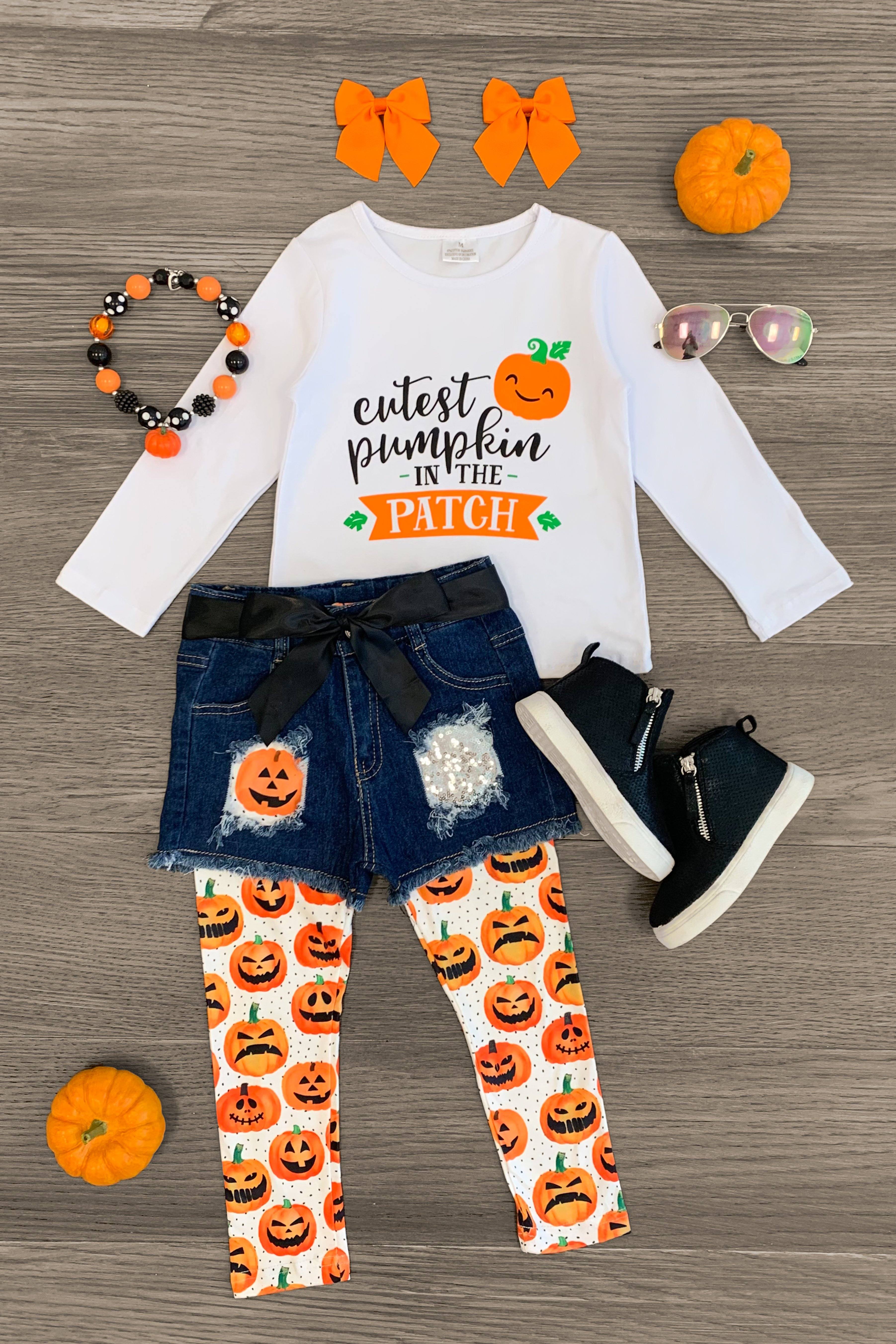 Halloween Toddler Kids Little Girl Leggings Spider Pumpkin Ghost Elastic  Waist Skinny Tights Pants 