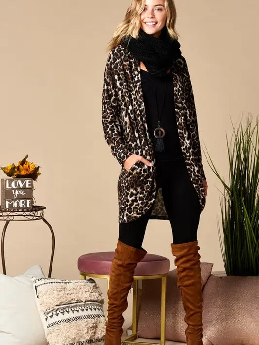 Cheetah Cozy Cardigan