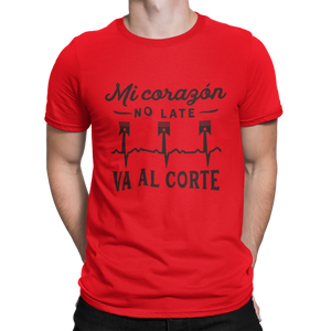 Camiseta Mi corazón no late va al corte