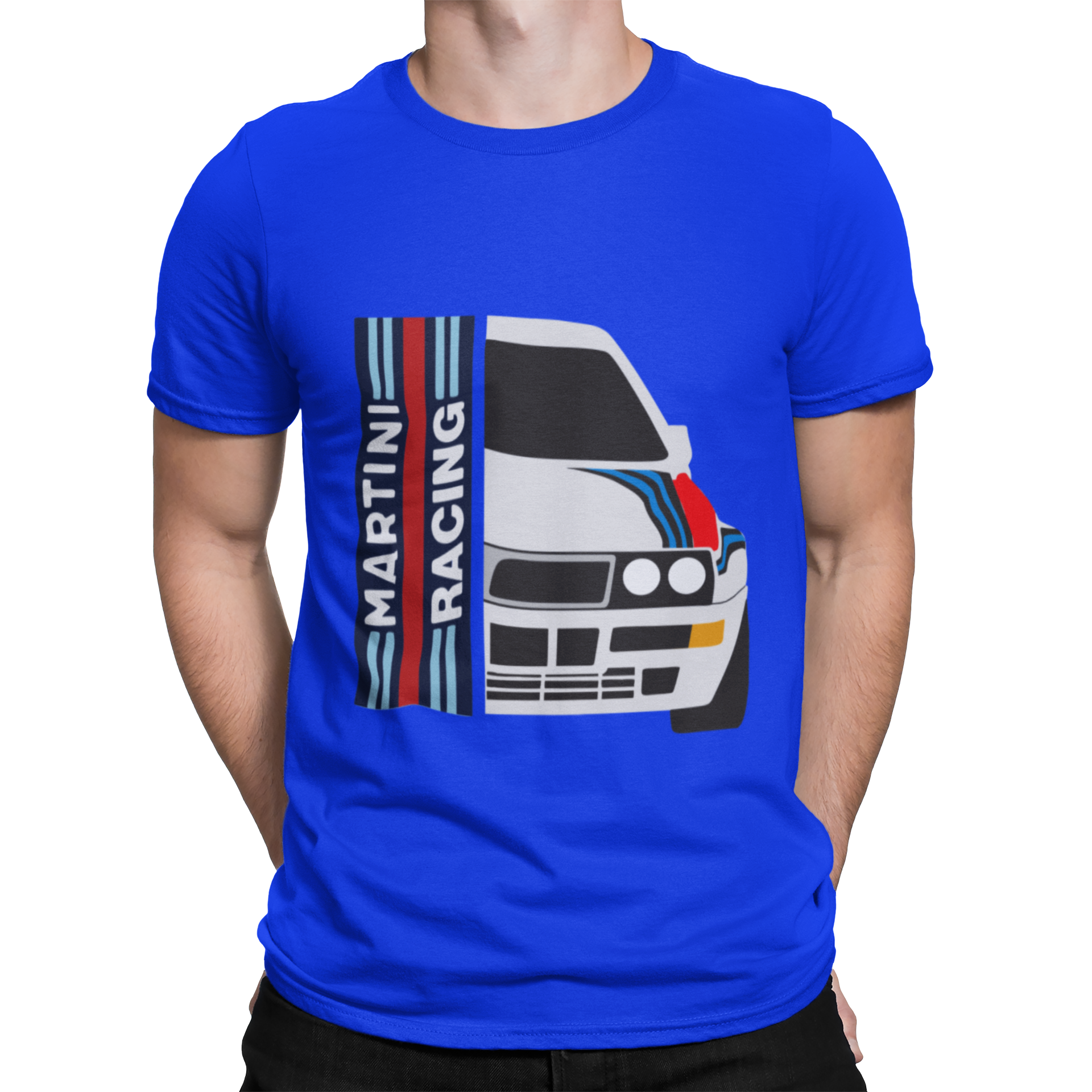 camiseta azul lancia delta integrale martini hf 