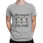 camiseta mi corazon no late va al corte frase racing camiseta de coches pistones