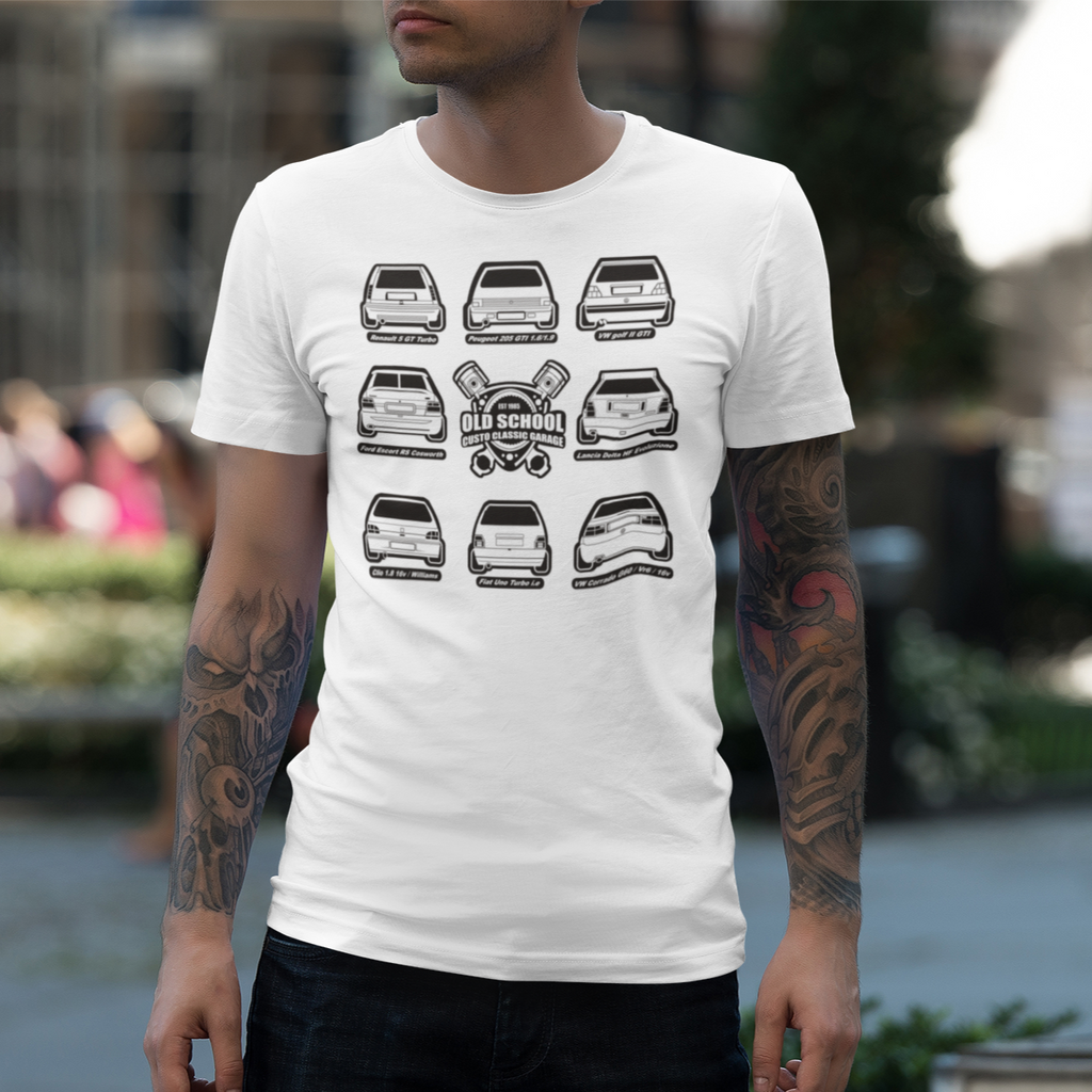 Camiseta Old School coches