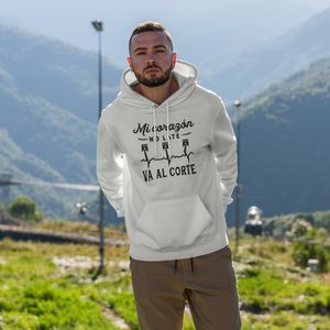 Sudadera "Mi corazón no late, va al corte"