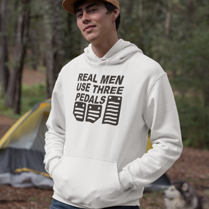 Sudadera "Real men use three pedals"