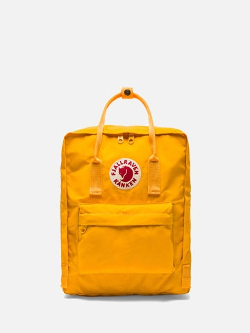 kanken backpack warm yellow