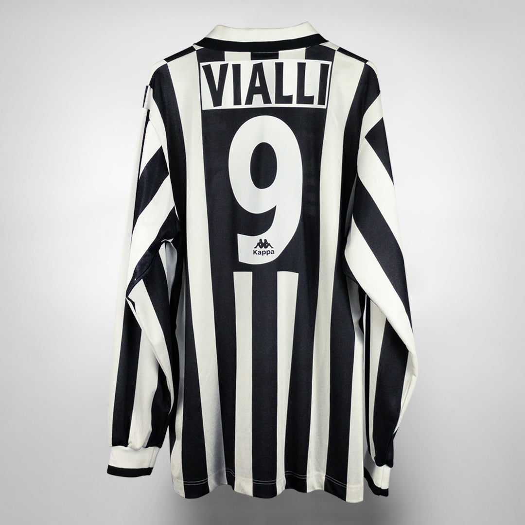 1995 1996 Juventus Kappa Home Shirt 9 Gianluca Vialli Classic