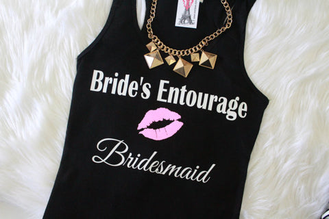 5 Bachelorette Party Shirt Picks - Bride's Entourage Tank