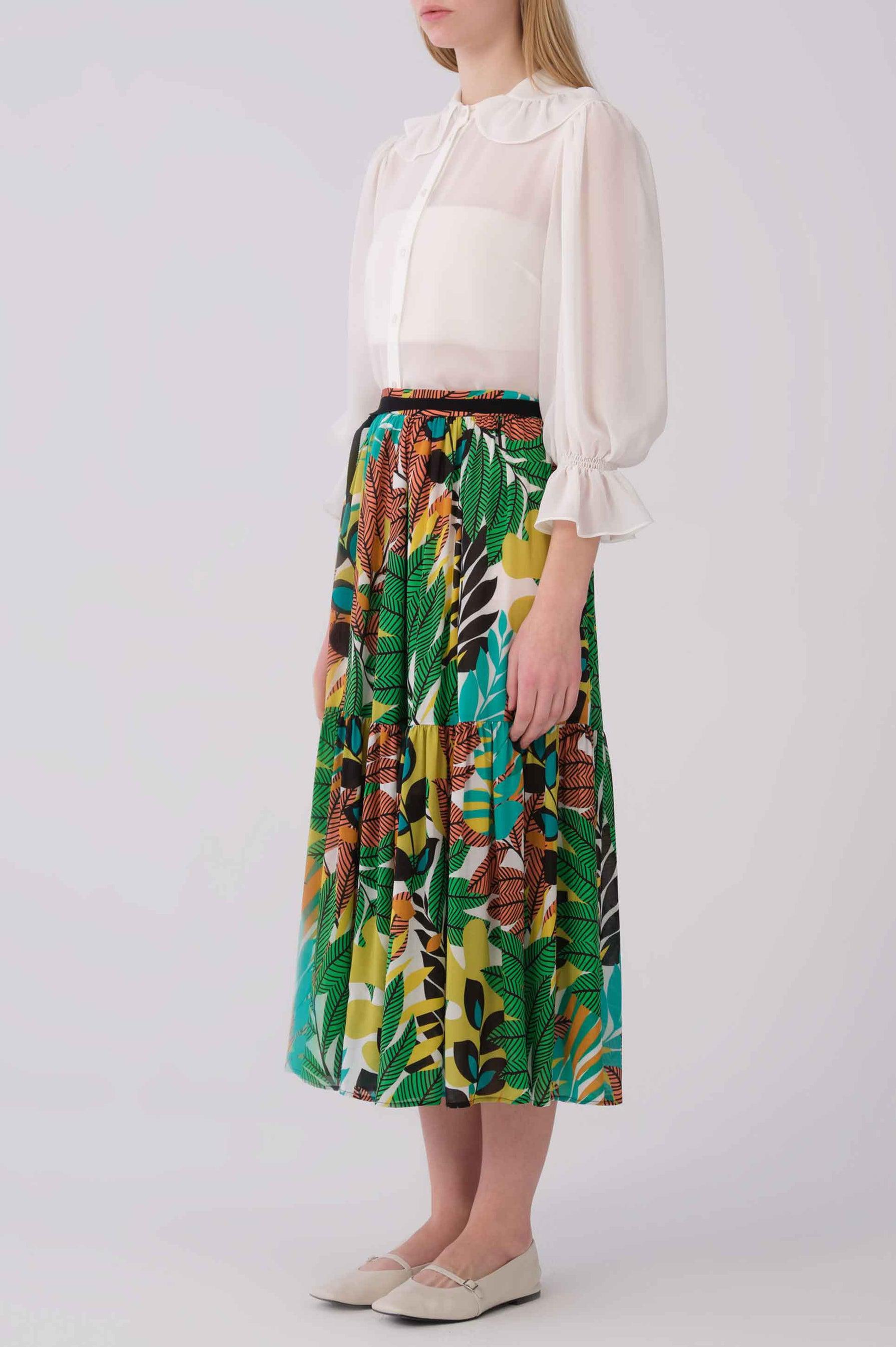 Roman Tropical Maxi Skirt. 2