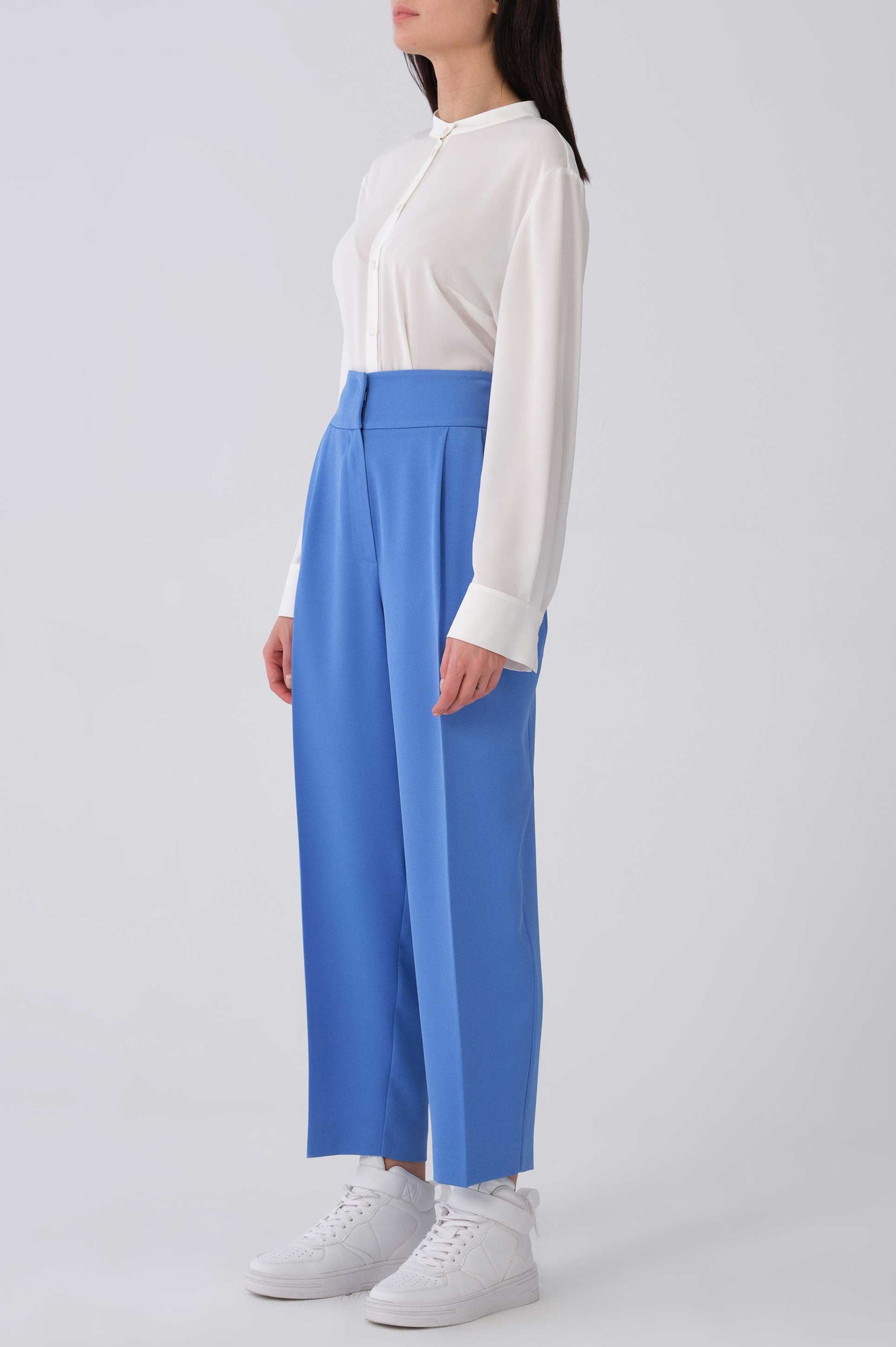 Roman Straight Legged Blue Pants. 2